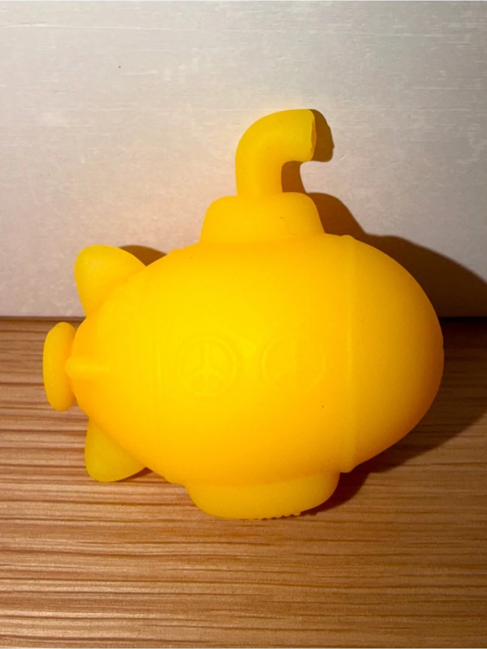 Needoh mini yellow squishy submarine subma squeeze from advent calendar